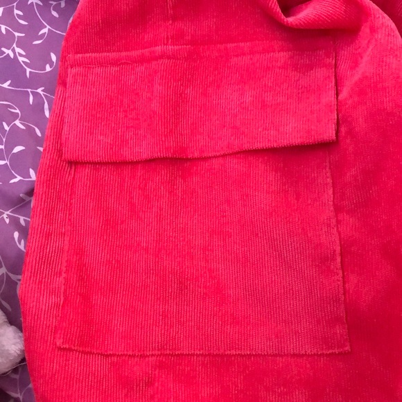 CORDUROY PINK BAGGY HIGH WAIST PANTS - Picture 9 of 9